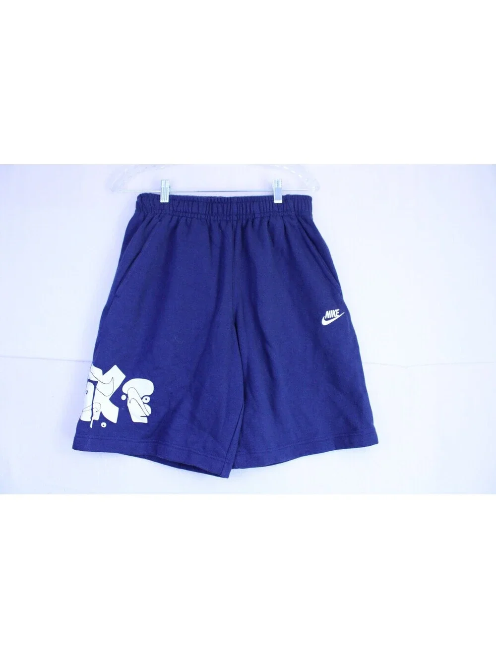 Nike Sportswear Club Fleece Graphic Shorts Men's Size S Navy Blue DQ4659-410
